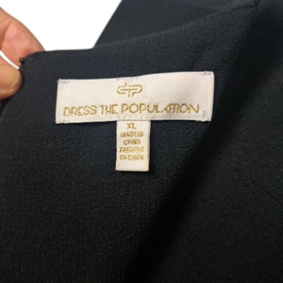 Dress The Population Brooke Twist Front Evening Dress Gown - Picture 7 of 10